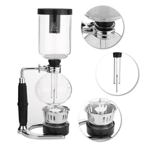 1PCS Funny Glass Siphon syphon coffee Green machine cafe coffee maker kit