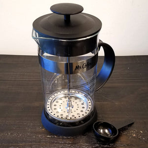 Mr Coffee Cafe Oasis 1.1 Quart Glass Body Coffee Press