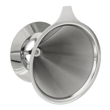 Load image into Gallery viewer, Stainless Steel Pour Over Cone Coffee Dripper Double Layer Mesh Filter Paperless Brewer